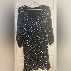 Reitmans Monochrome Heart Print Dress